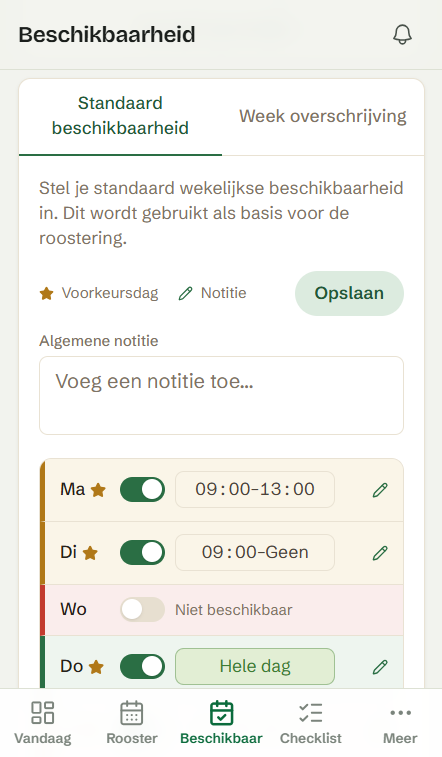 Beschikbaarheid